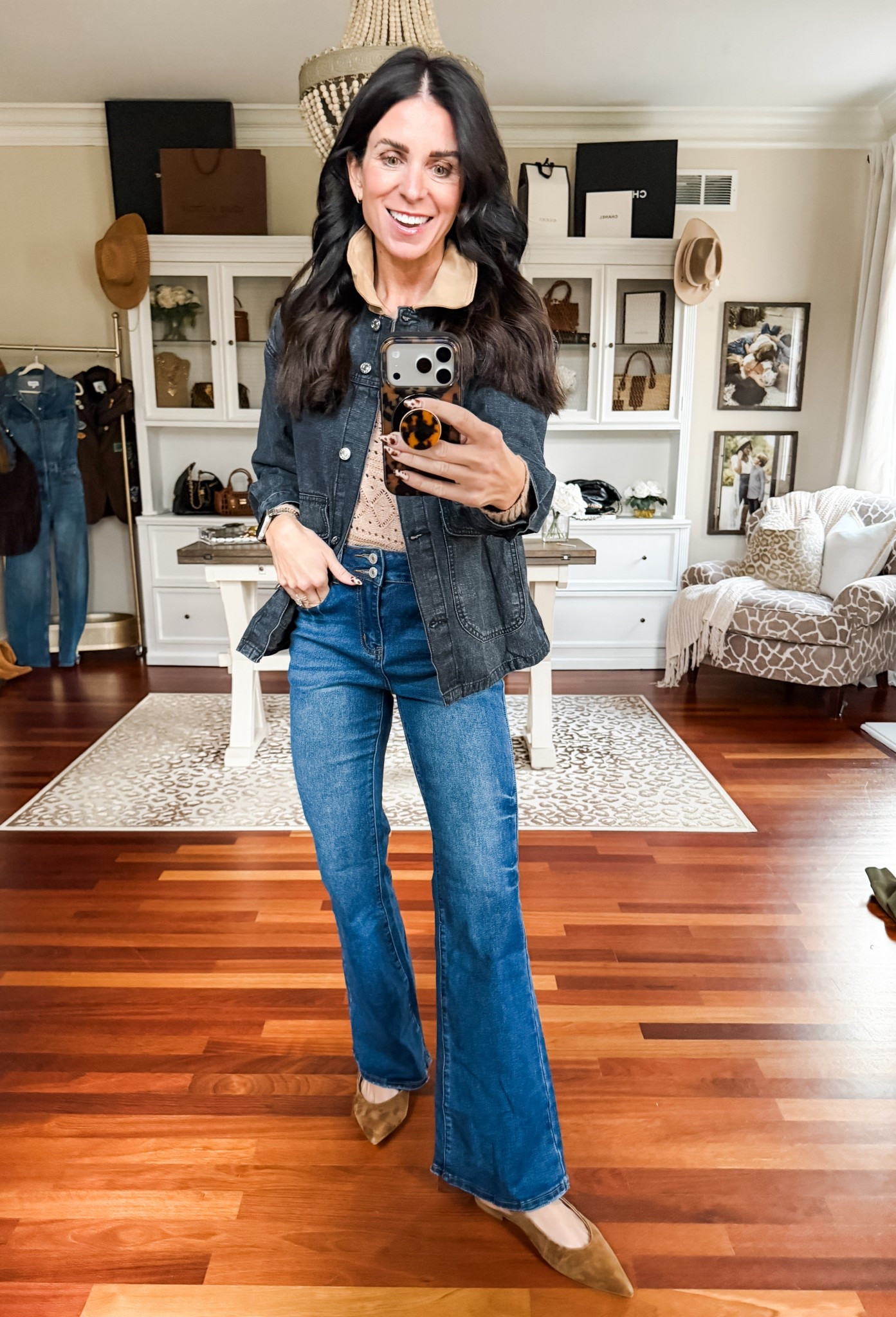 Small jacket and sweater
4 denim

#LTKFindsUnder50 #LTKStyleTip #LTKSeasonal