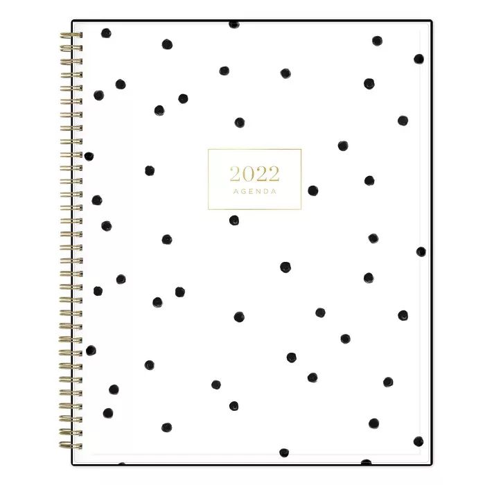 2022 Planner 8.5" x 11" Weekly/Monthly Clear Pocket Cover Wirebound Dalmation Dot - cupcakes and ... | Target