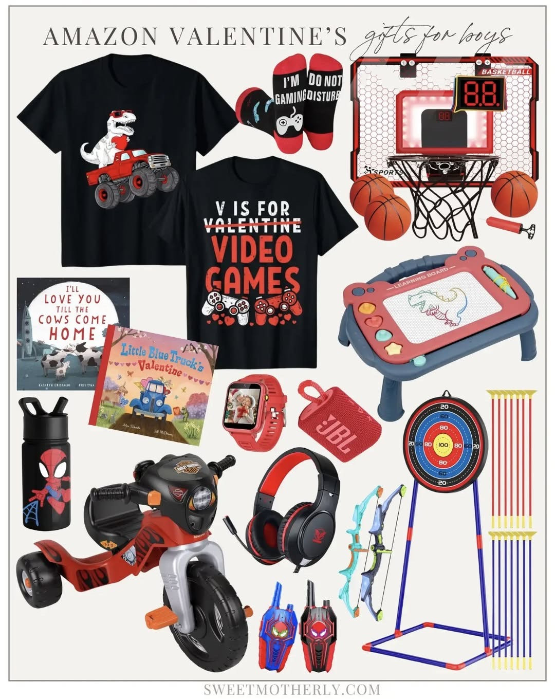 Amazon valentines gift ideas for boys

Valentine’s toys for boys
Sweet treats and candy sets
Fun classroom valentines
LEGO and building gifts
Plush animals kids love
Valentine’s books for kids
Creative craft kits
Small surprise gifts for school
Sports-themed valentines

#LTKValentine #LTKKids #LTKSaleAlert