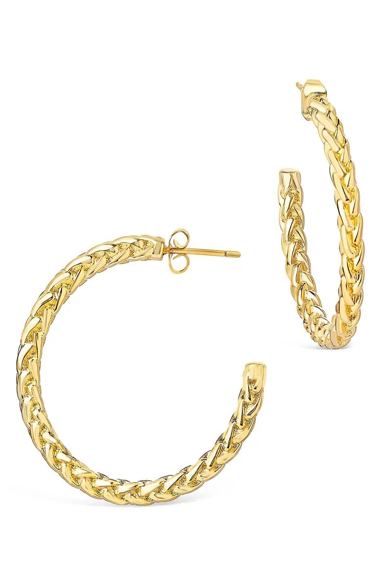 Thick Braid Chain Hoop Earrings | Nordstrom | Nordstrom