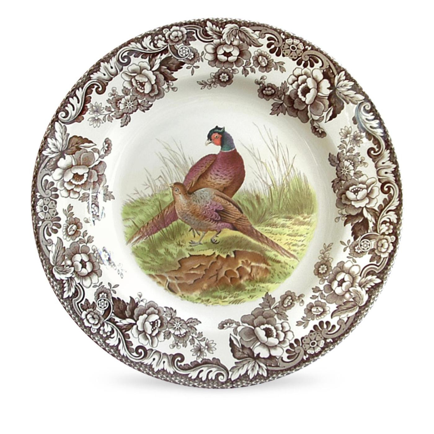 Spode Woodland Pheasant Dinner Plate - 10.5" British Game Bird Design with Traditional Floral Bor... | Amazon (US)