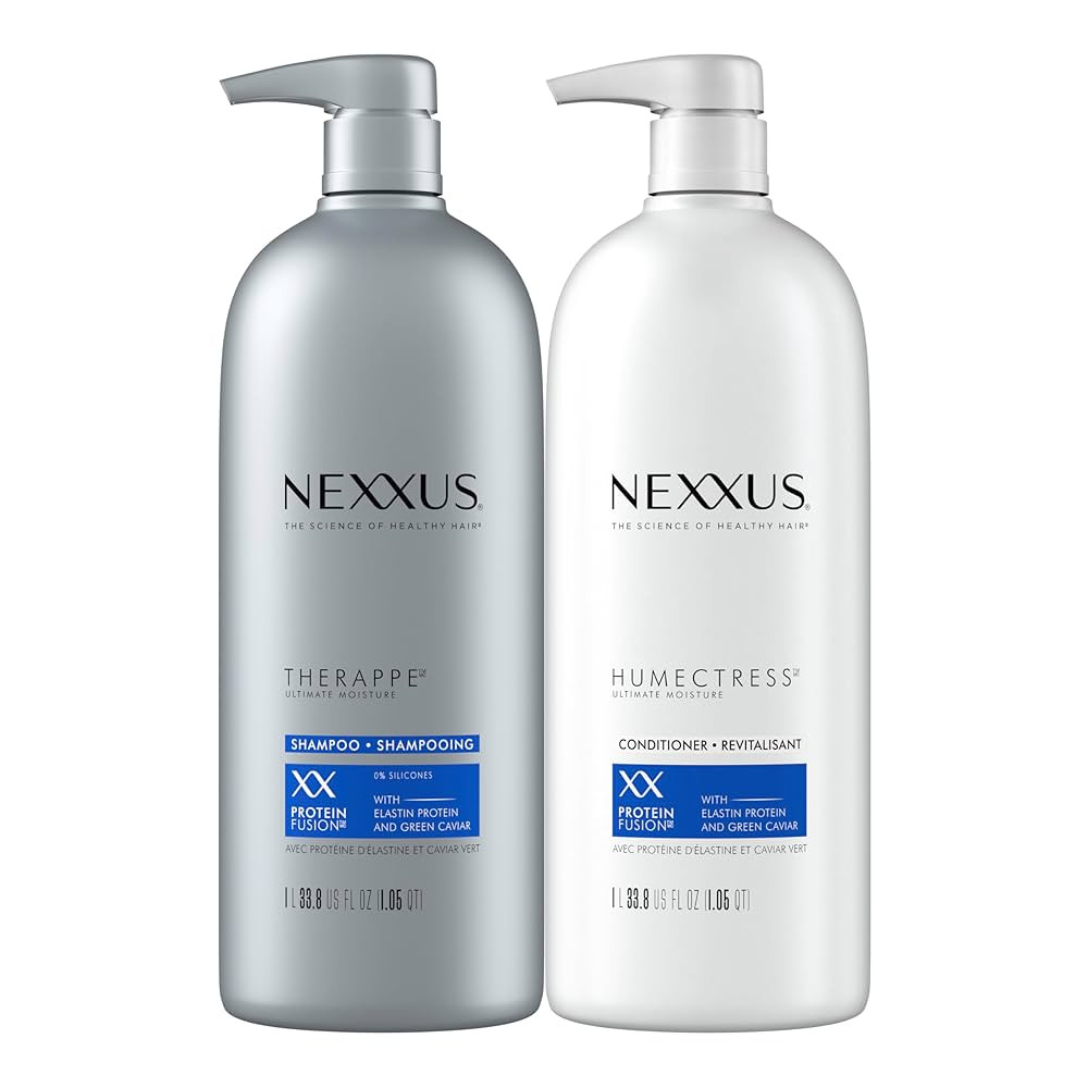 Nexxus Shampoo and Conditioner Therappe Humectress 2 Count for Dry Hair Silicone-Free, Moisturizi... | Amazon (US)