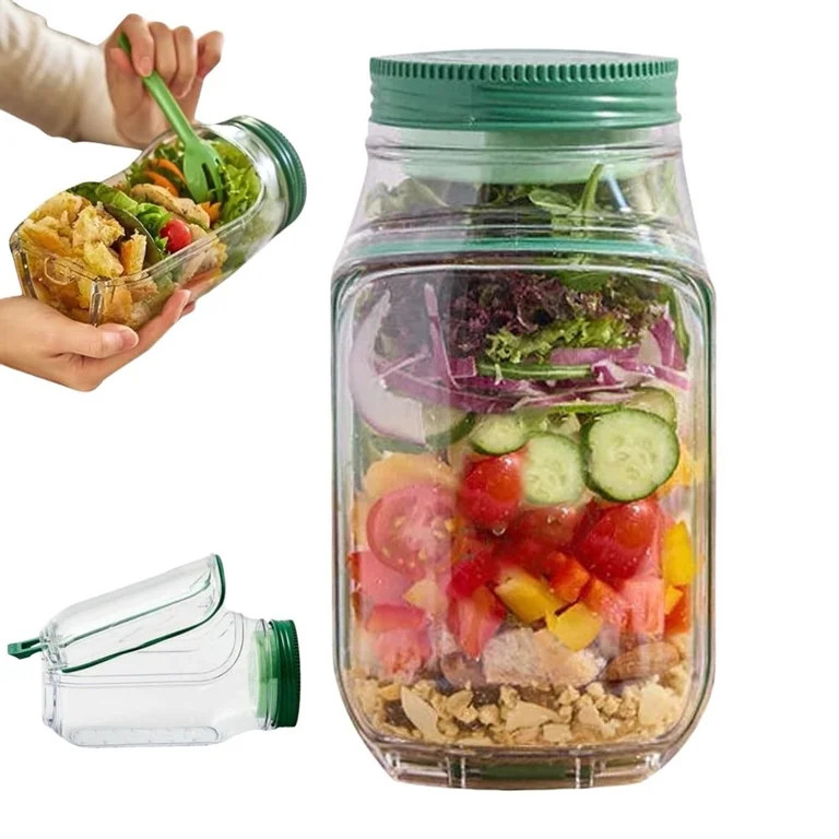 The Original Salad Pod, Salad Pod Jar Side Open, Portable Salad Container, Snack Box with Lid, Su... | Walmart (US)