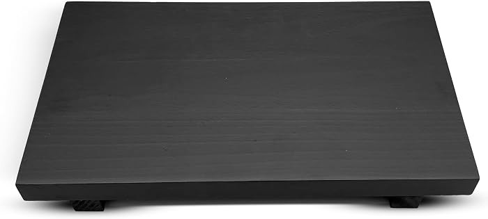 Rustic Wood Pedestal Stand - Handmade Small Decor Tray - Soap Tray for Kitchen Sink, Bathroom - B... | Amazon (US)