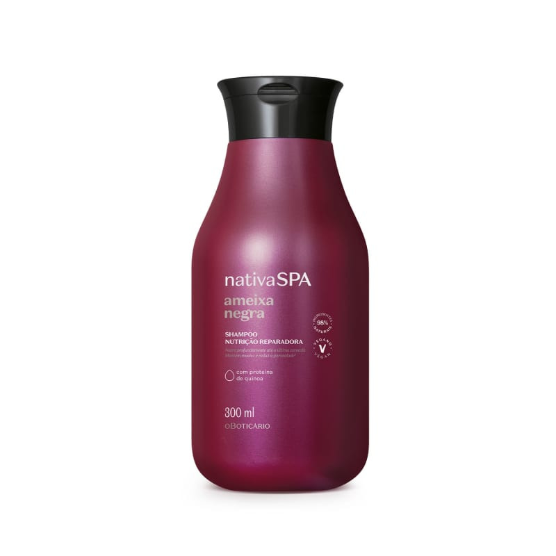 Shampoo Nutrição Reparadora Nativa SPA Ameixa Negra 300ml | oBoticario (BR)