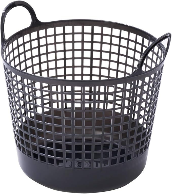 like-it LBB-01C Laundry Laundry Storage, Round Type, Basket, Gray, Made in Japan, Biomass Plastic | Amazon (US)