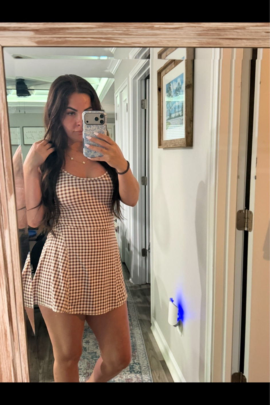 Light brown, gingham, active dress

#LTKmorningroutine #LTKgrwm #LTKootd