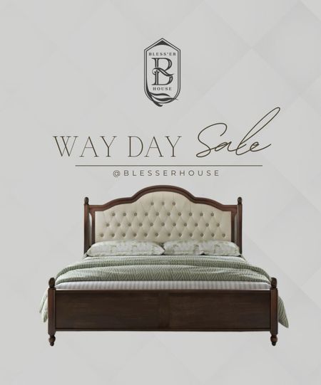 Wayfair Way Day Sale! Upholstered bed frame, vintage style 

#LTKsalealert