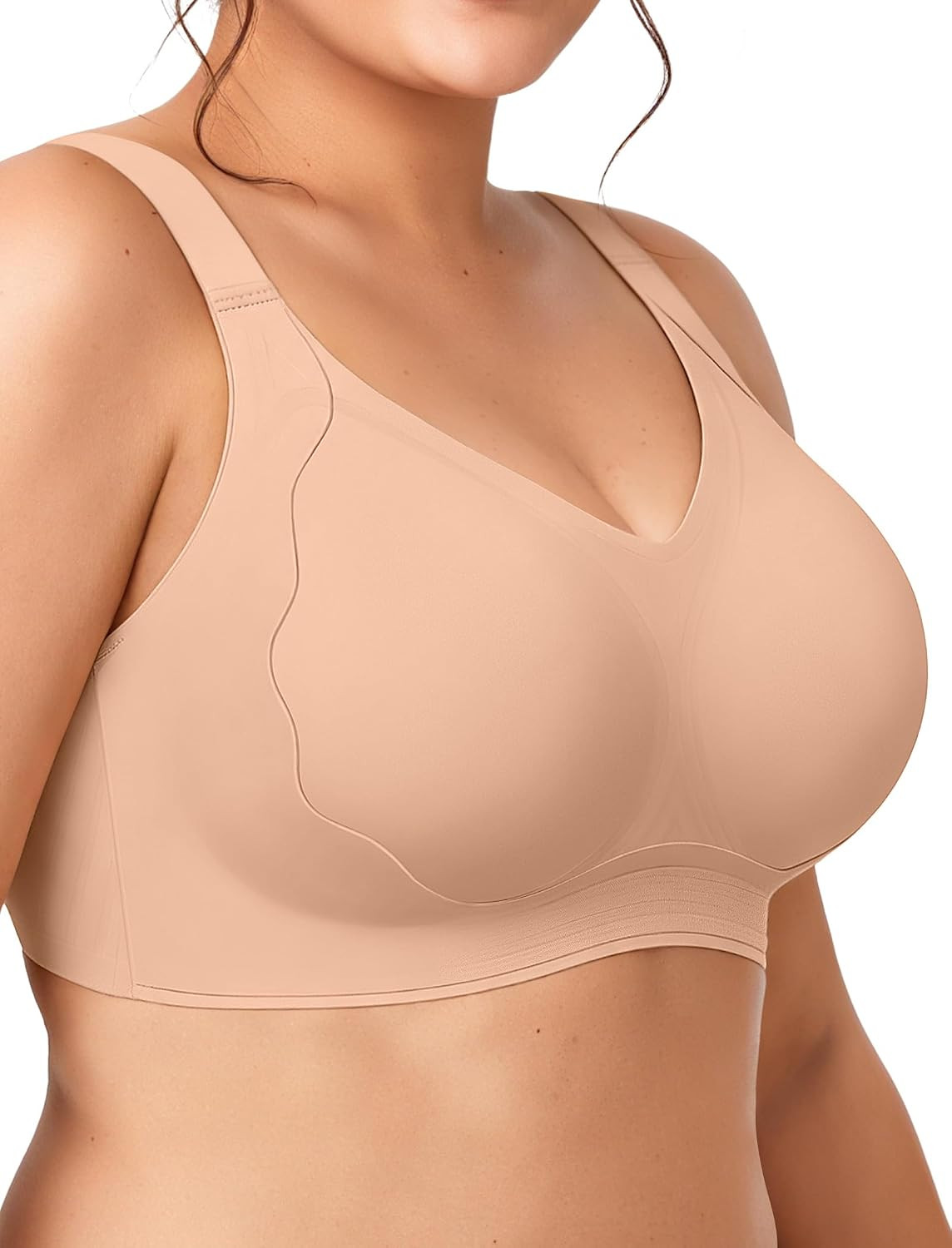 ProKloud Triple Lift Jelly Wireless Push Up Bras Plus Size Support Bralette | Amazon (US)