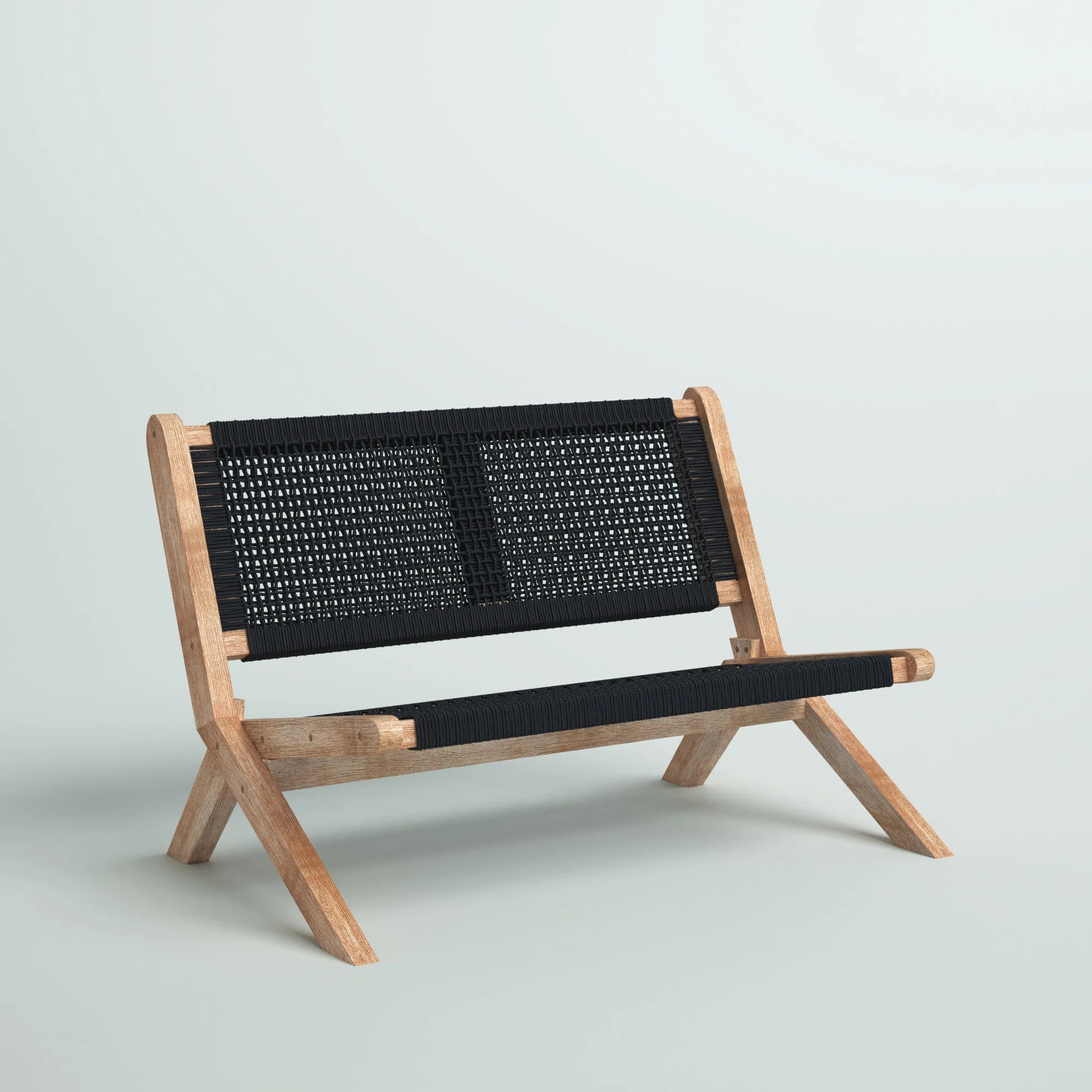 Greyleigh™ Louth 47.25'' Acacia Outdoor Loveseat & Reviews | Wayfair | Wayfair North America