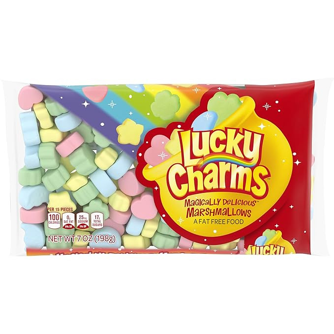Jet-Puffed Lucky Charms Magically Delicious Marshmallows, 7 oz Bag | Amazon (US)