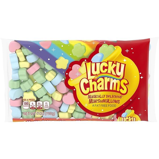 Jet-Puffed Lucky Charms Magically Delicious Marshmallows, 7 oz Bag | Amazon (US)