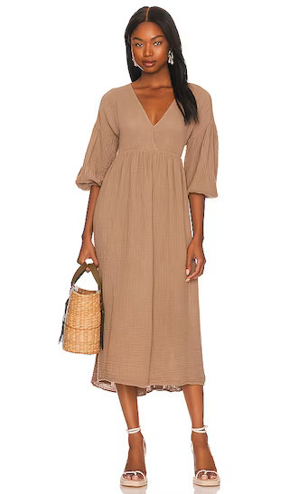 Isabella Dress in Safari | Tan Dress | Brown Dress | Neutral Dress | Nude Dress | Neutrals | Revolve Clothing (Global)