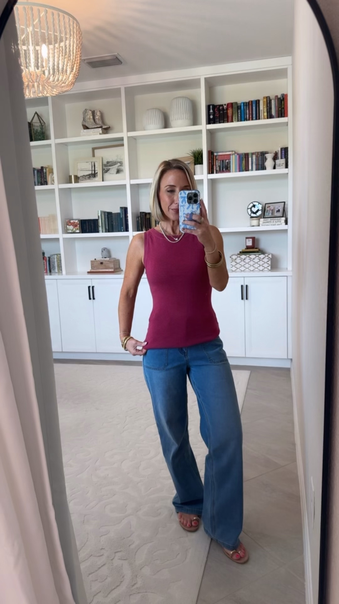Amazon - spring sales & summer sweaters. Adjustable Waist Wide Leg Jeans - size XS, Regular. 5 colors (this is “Light Blue”). Has a coupon. Sweater Tank - size XSmall. 20+ colors (varies by size). 

 

#LTKSeasonal #LTKOver40 #LTKSaleAlert