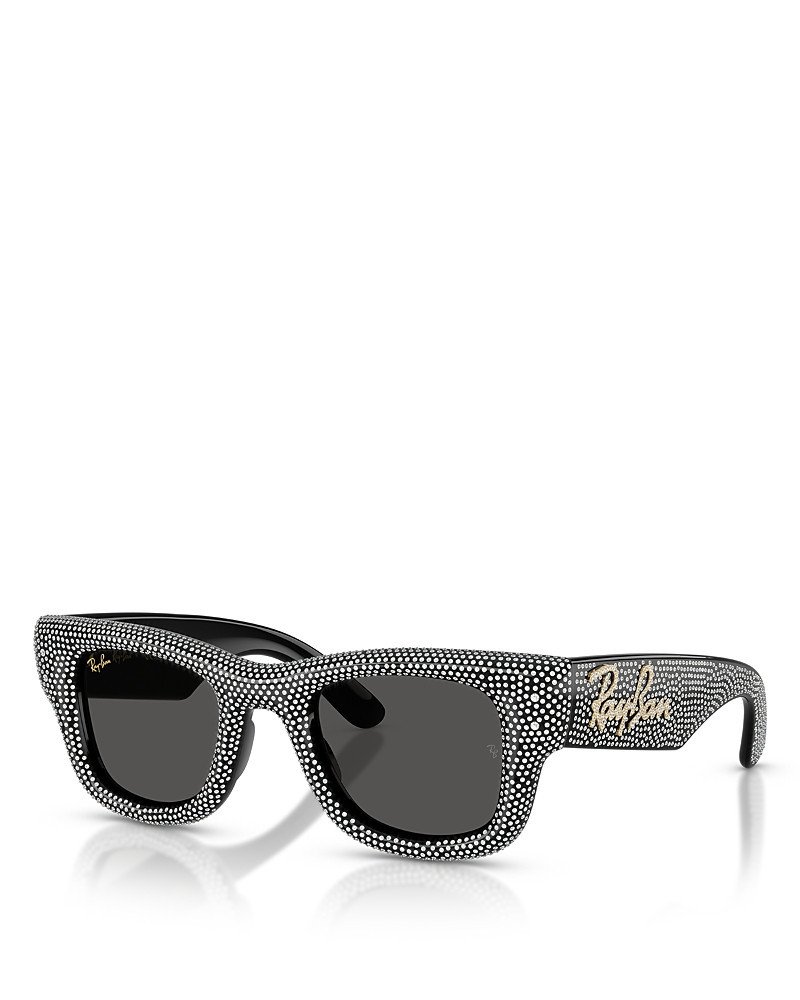 Ray-Ban A$Ap Wayfarer Puffer Crystal Pave Edition Square Sunglasses, 47mm | Bloomingdale's (US)