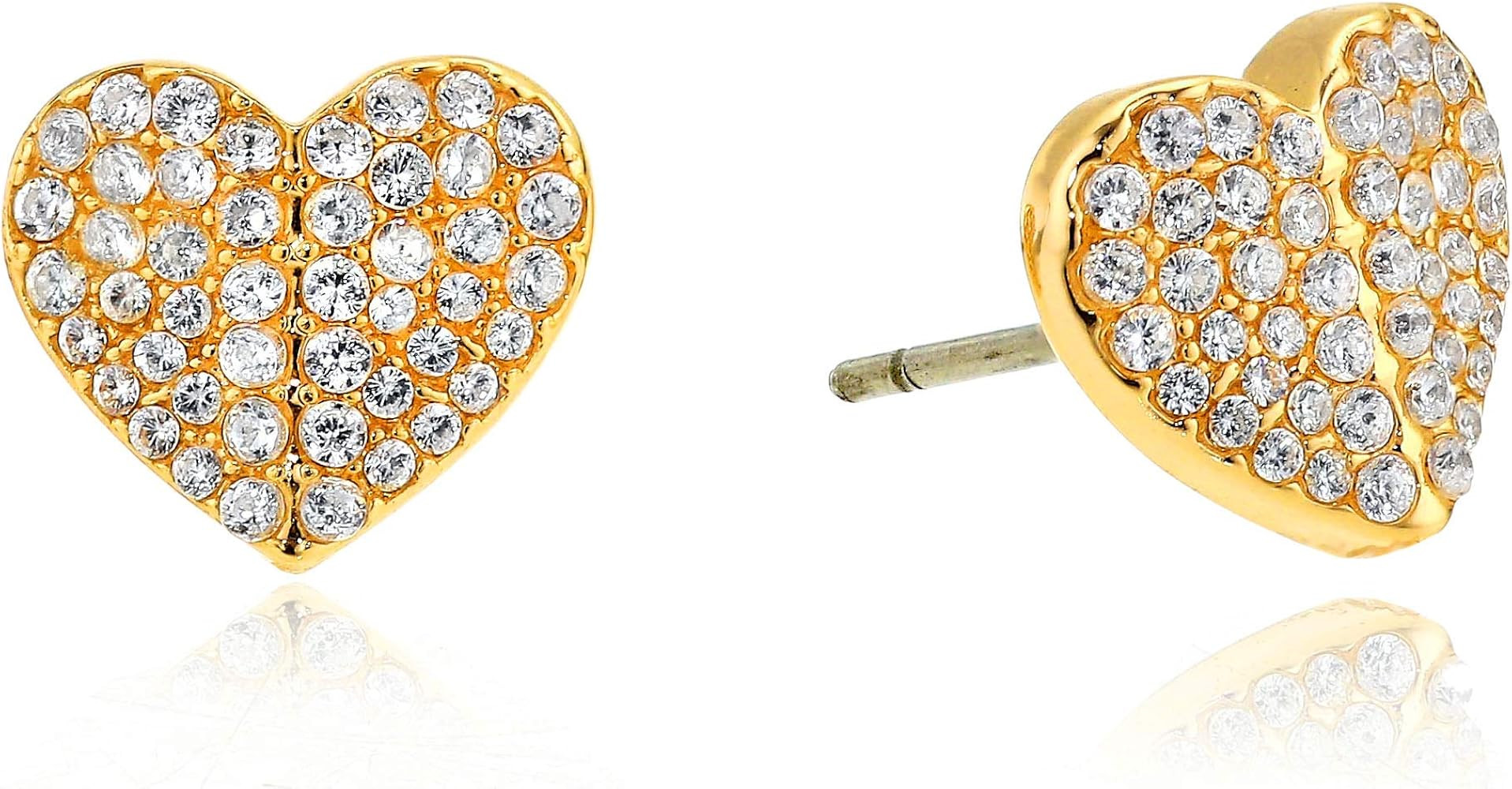 Kate Spade New York Women's Pave Small Heart Studs | Amazon (US)