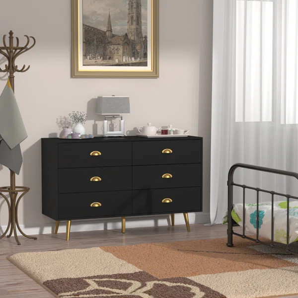 Faizal 6 Drawer 47.25" W Dresser | Wayfair North America