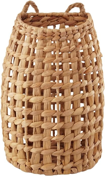 Woven Water Hyacinth Hanging Basket Door Hanging Basket Wall for Home Garden Farmhouse (Water Hya... | Amazon (US)