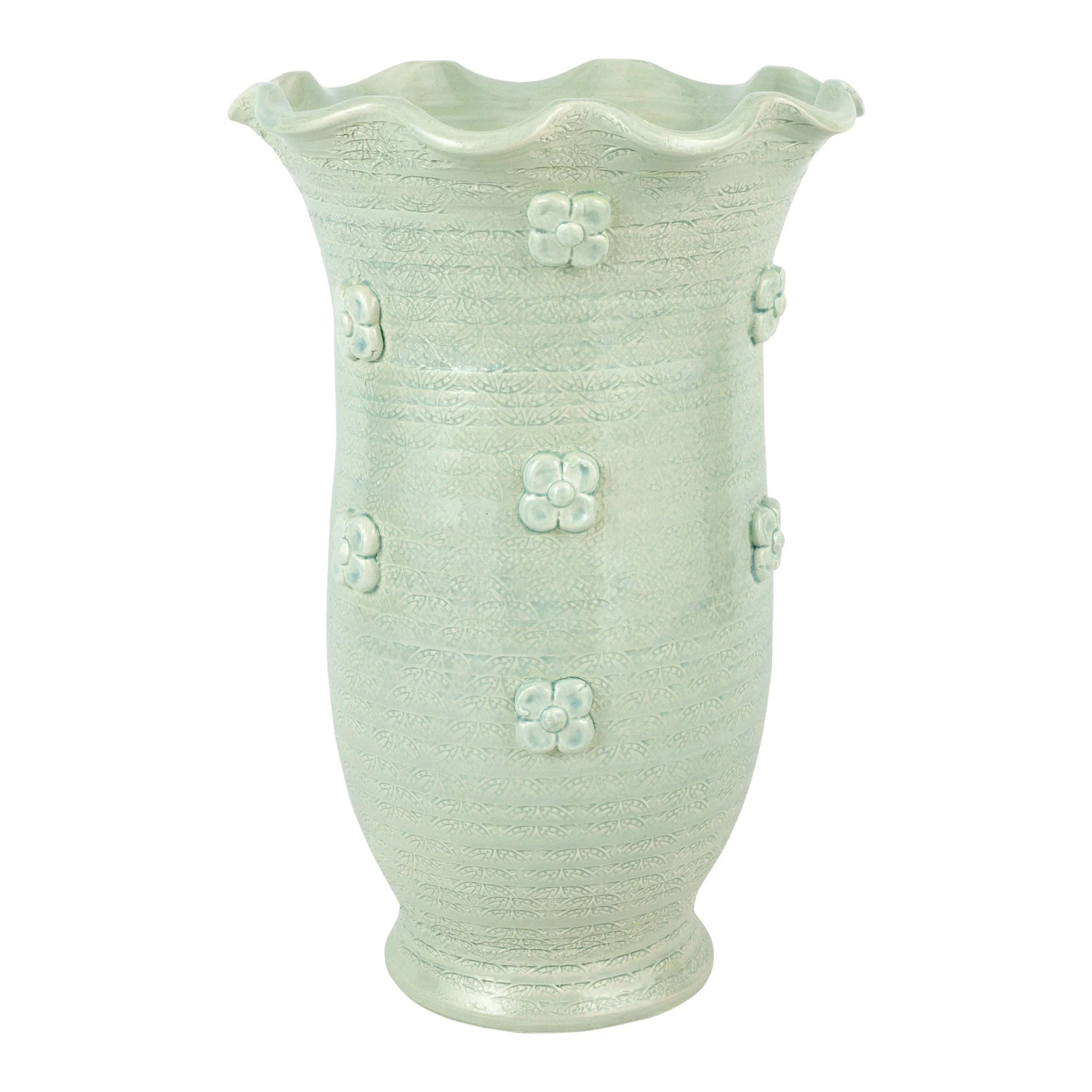 Giardino di Fiori Celadon Tall Vase | VIETRI