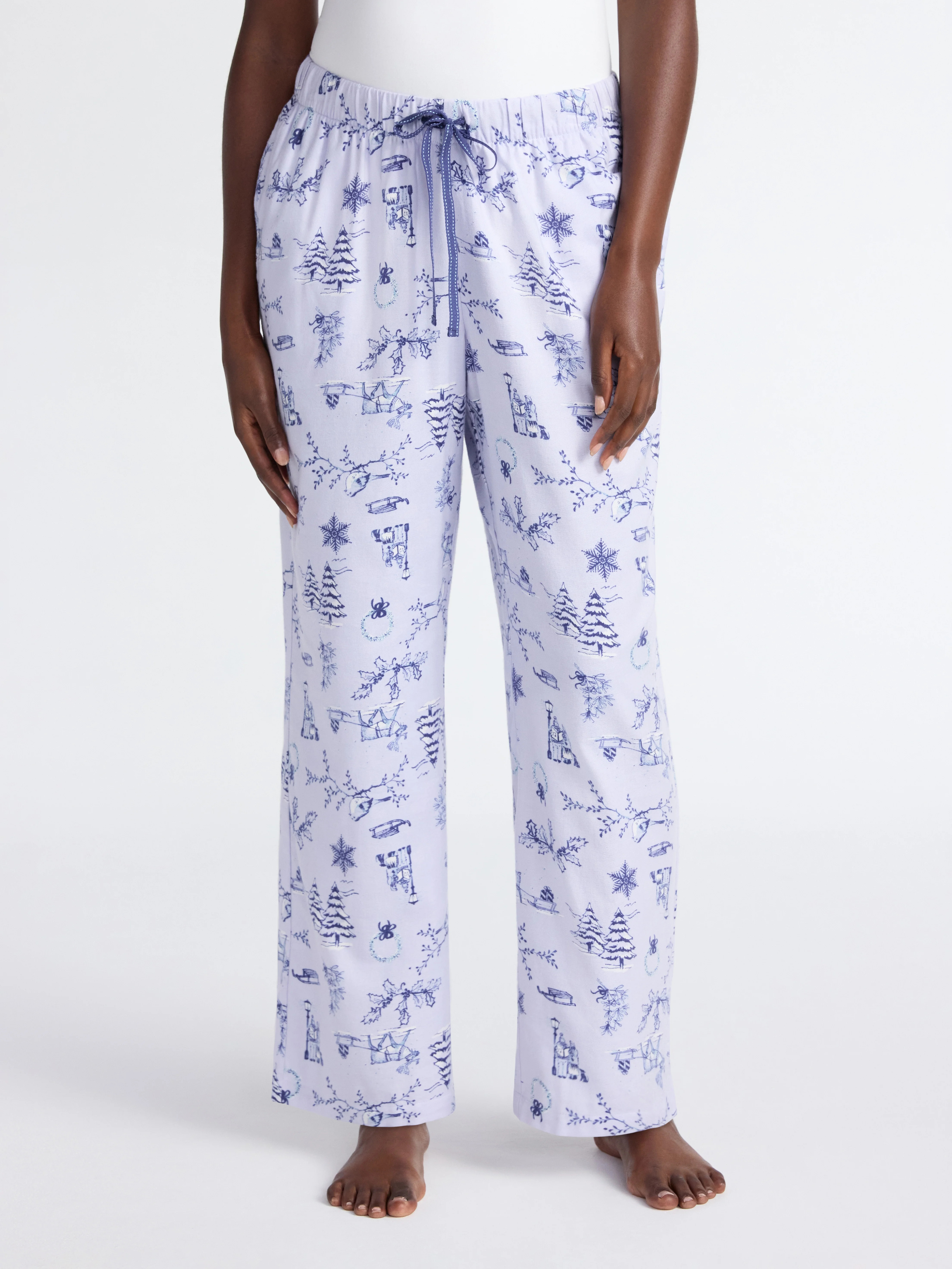 Joyspun Women's Flannel Sleep Pants, 30'' Inseam, Sizes XS-3X | Walmart (US)