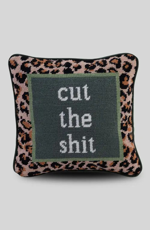 Furbish Needlepoint Pillow in Cut The Shit at Nordstrom, Size Small | Nordstrom