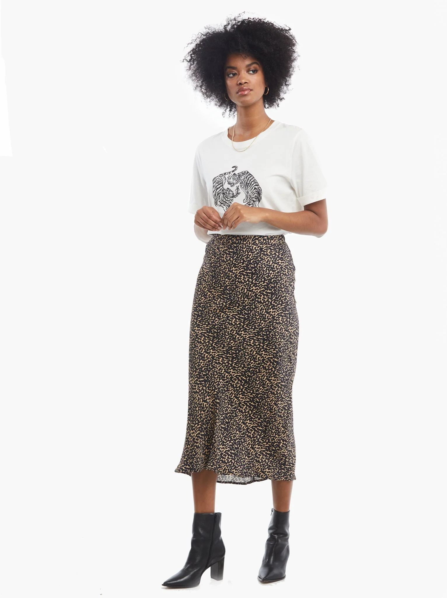 Rene Woven Midi Skirt | ABLE