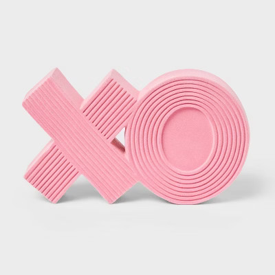 XO Flocked Valentine's Day Decor Pink - Spritz™ | Target