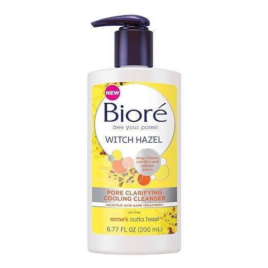 Bioré Witch Hazel Pore Clarifying Cleanser, 6.77 Ounce Daily Refreshing and Cooling Wash, featur... | Amazon (US)
