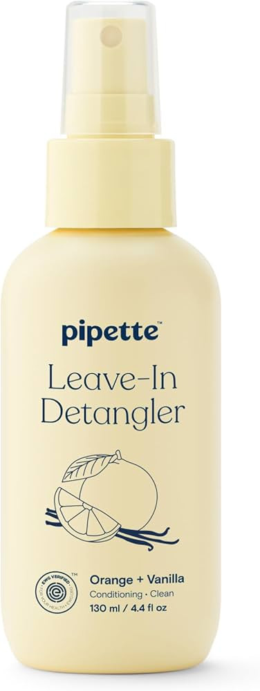Pipette Leave-In Hair Detangler Spray for Kids, 4.4 Fl Oz, Silicone-free Detangling Spray with Sq... | Amazon (US)