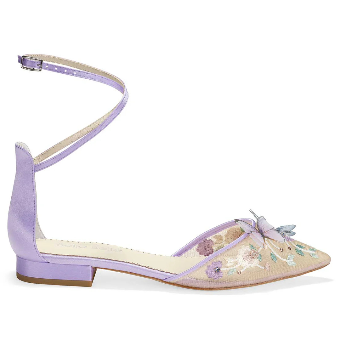 Lavender Garden Party Butterfly Flats | Bella Belle Shoes