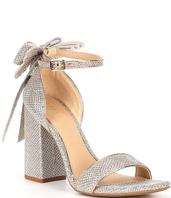 Copper Key Jubilee Glitter Butterfly Bow Dress Sandals | Dillard's | Dillard's