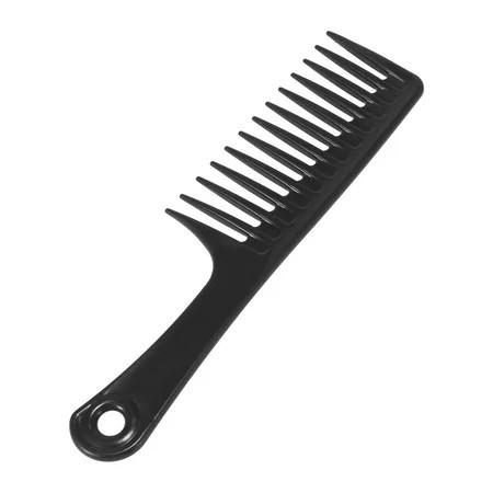 Wide Tooth Comb for Curly Wet Long Thick Wavy Hair Combs Black for Women Men | Walmart (US)