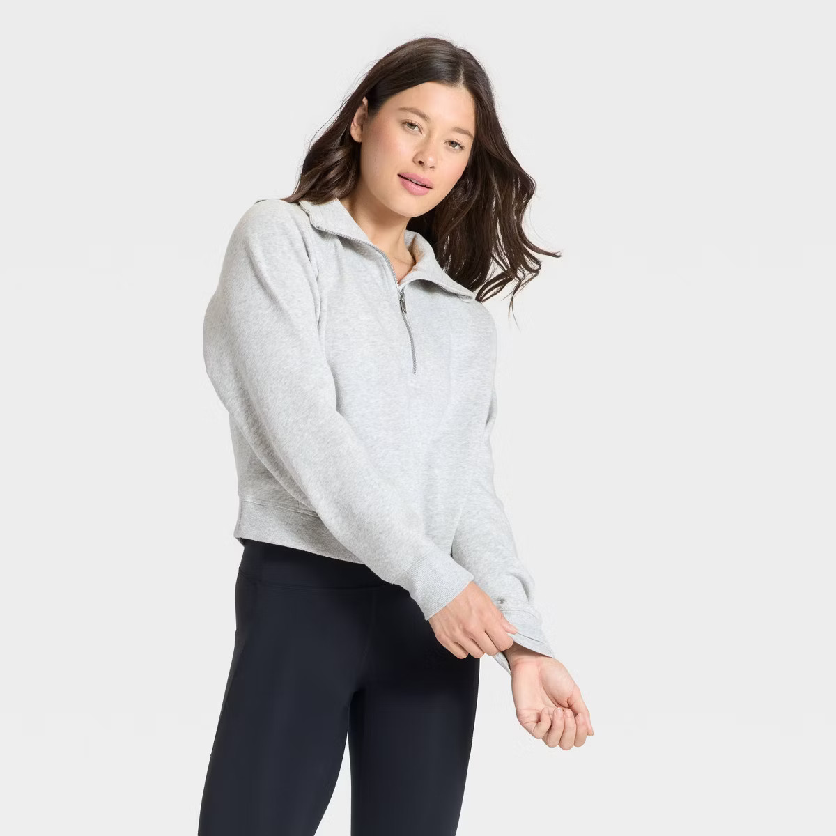 Women's Active Comfort 1/2 Zip Pullover Sweatshirt - All In Motion™ | Target