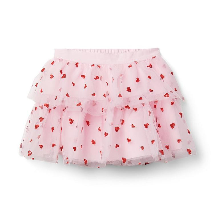 Glitter Heart Tulle Skirt | Janie and Jack