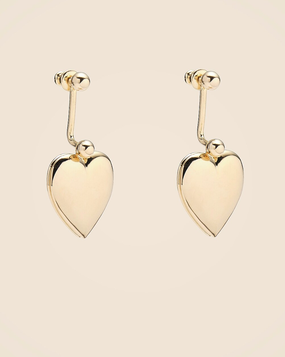Lady Grey heart-locket earrings | J. Crew US