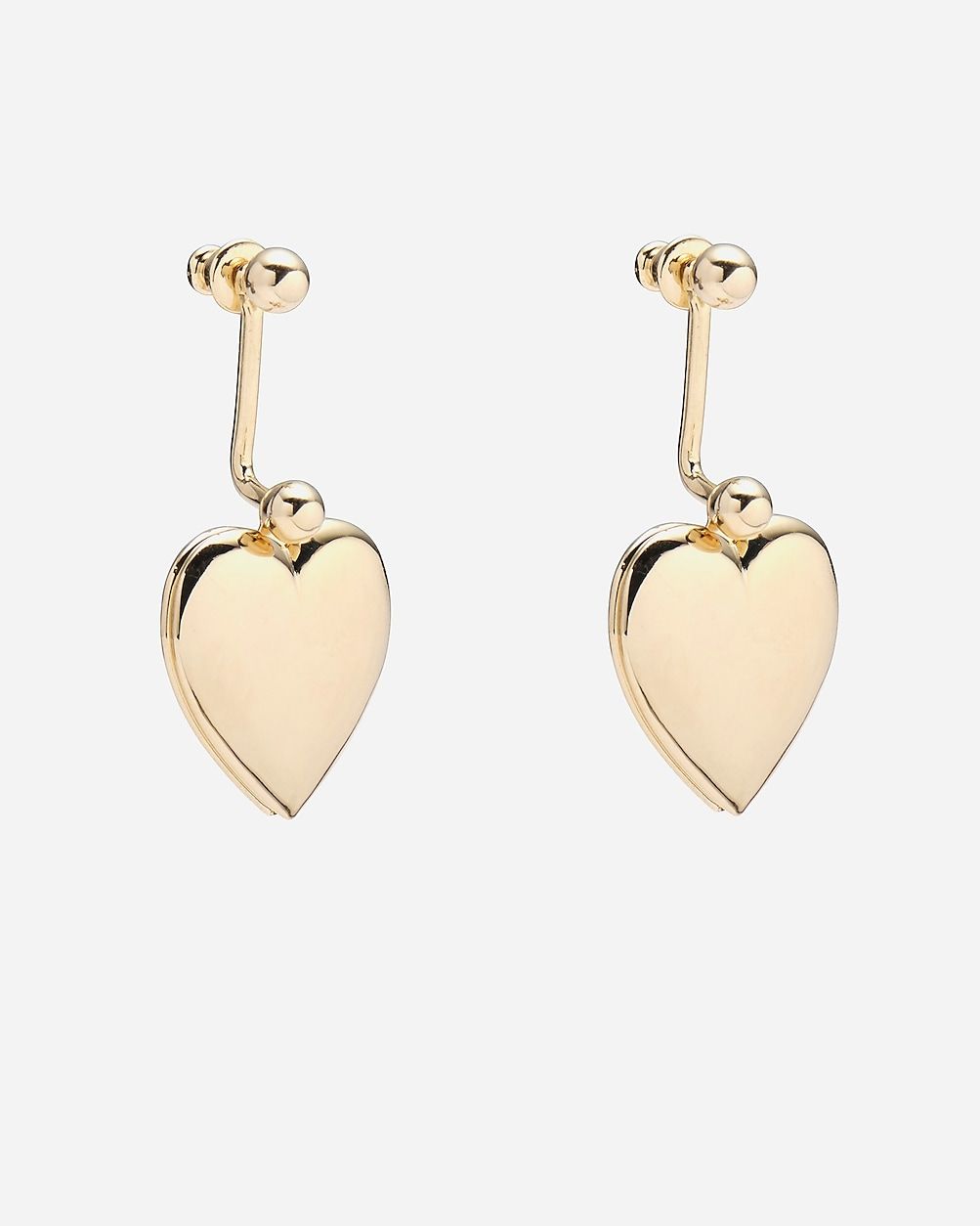 Lady Grey heart-locket earrings | J. Crew US