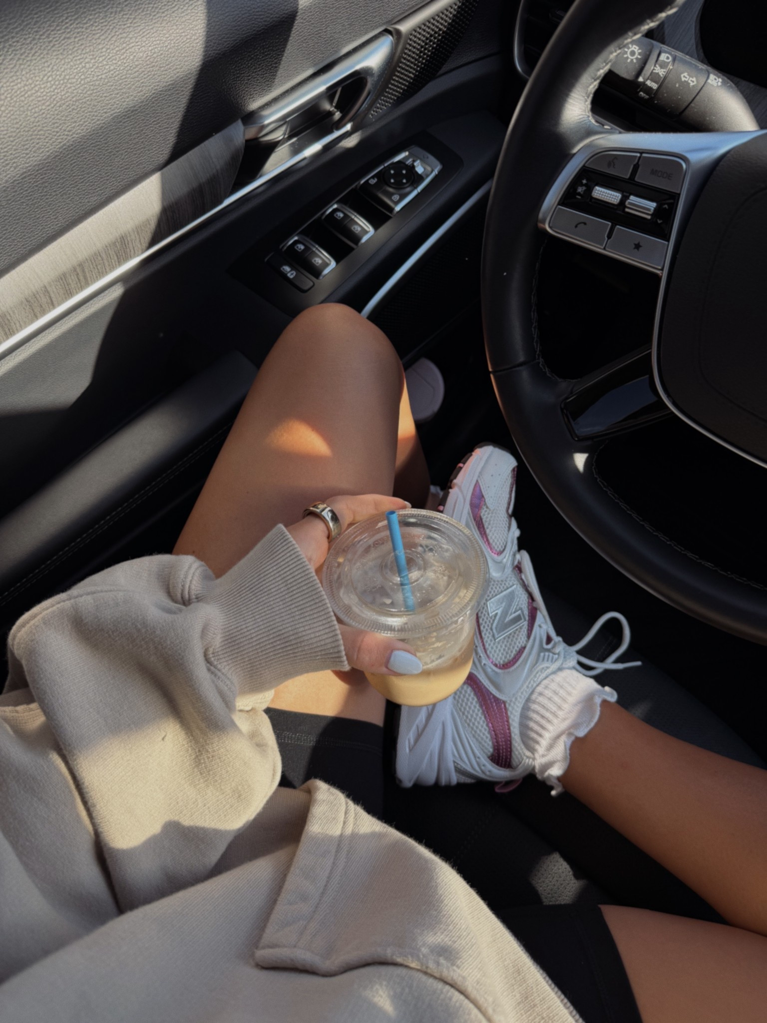 my to go cups & sneakers are linked! also linked the hoodie 🫶🏼