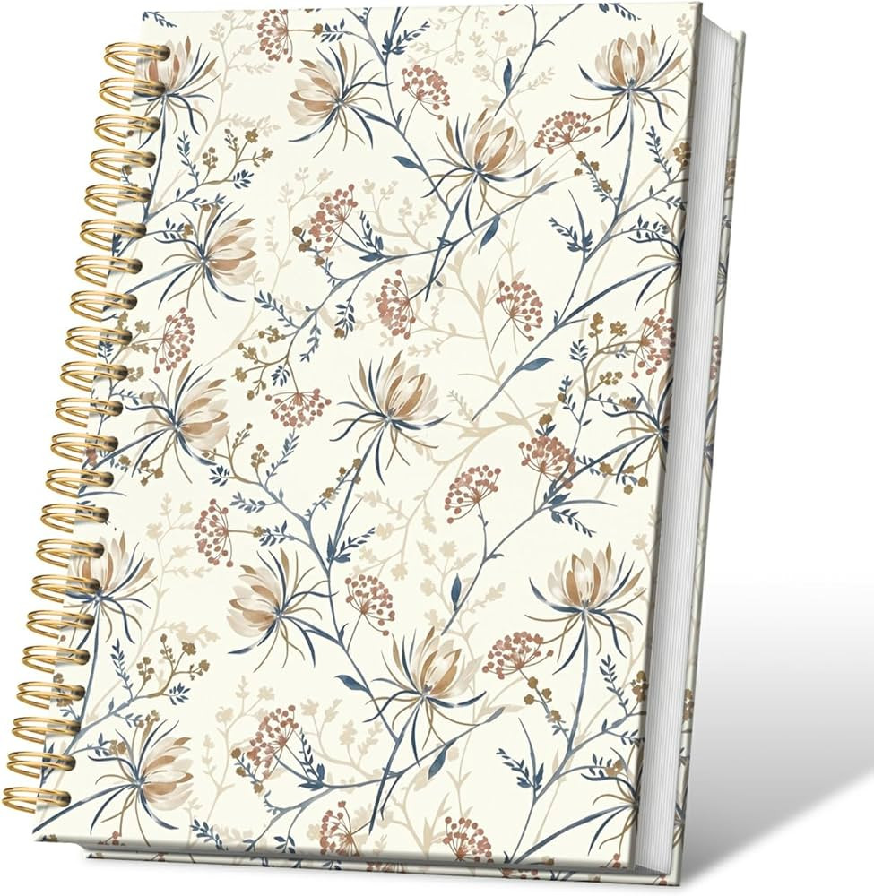 Vintage Boho Floral Journal Notebooks, Farmhouse Wildflower College Ruled Notebooks for Note Taki... | Amazon (US)