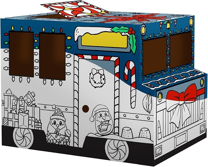 Bankers Box at Play Large Color in Holiday Truck Playhouse, Cardboard Playhouse and Life Size Cra... | Amazon (US)