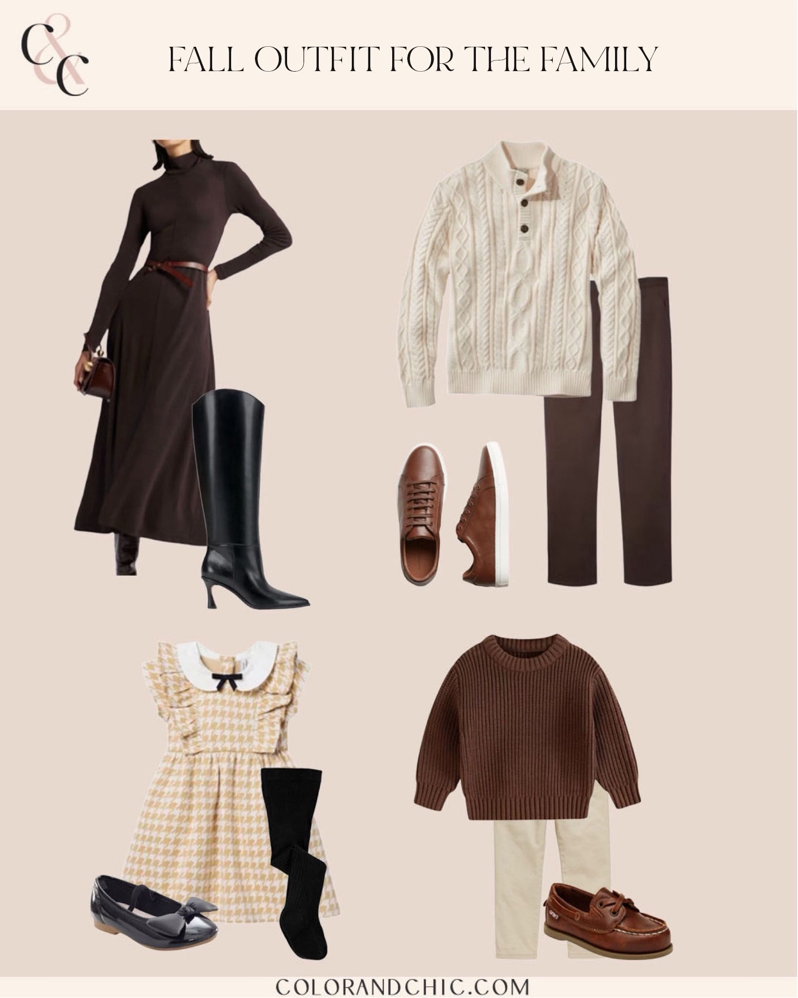 Fall outfit for the whole family! I love the dark browns for the season 

#LTKSeasonal #LTKFamily #LTKStyleTip