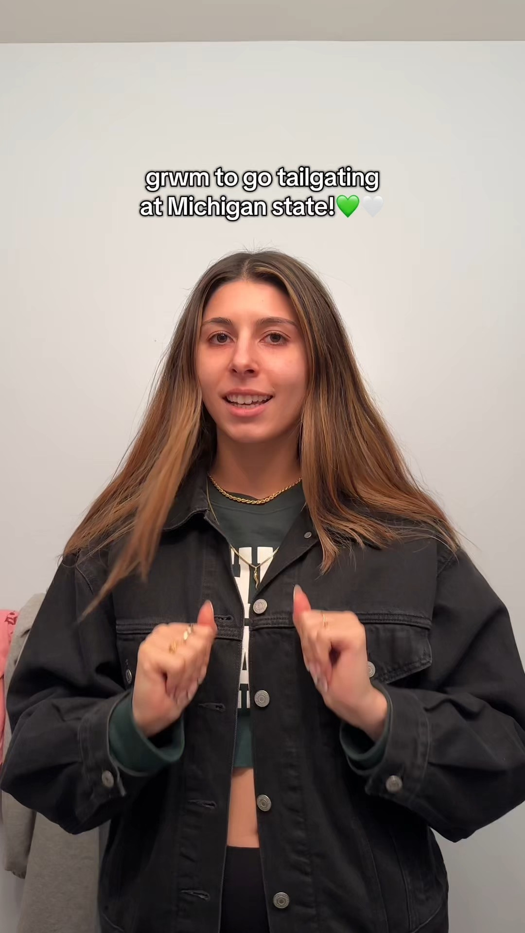 grwm for an msu tailgate!

#LTKBeauty