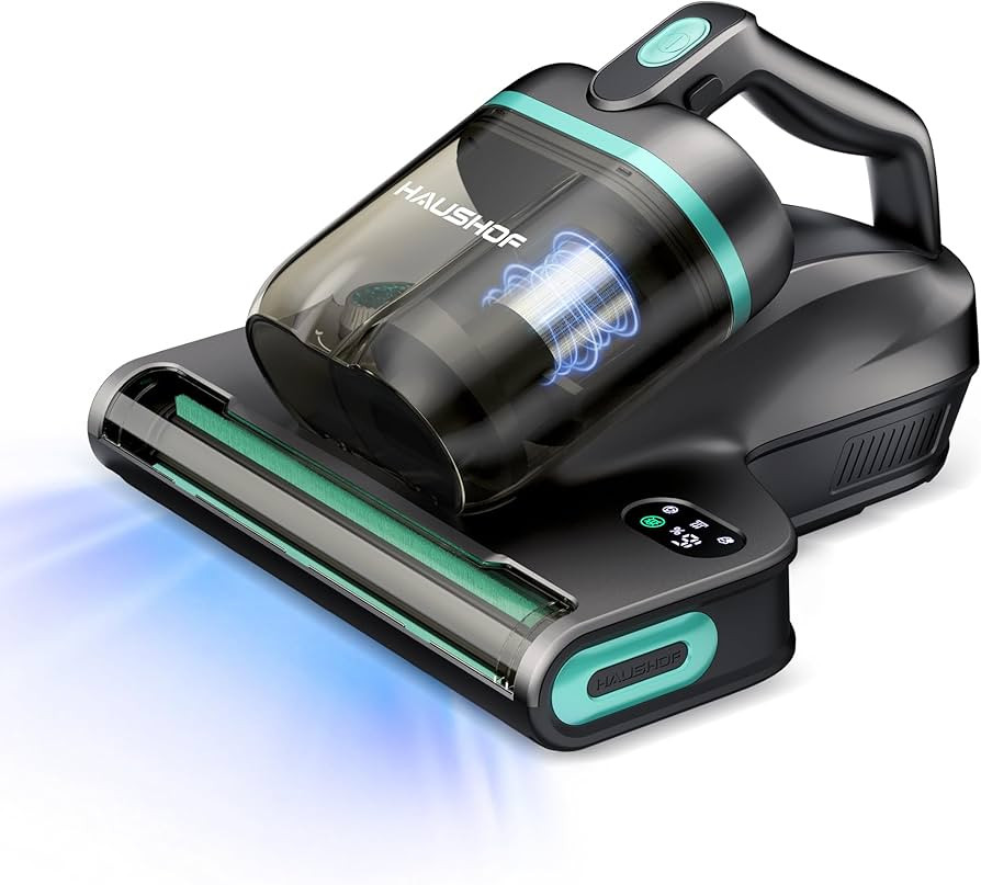 HAUSHOF Mattress Vacuum Cleaner, 15Kpa Bed Vacuum Cleaner with 275nm UV-C Light, 140°F Heat, Aro... | Amazon (US)