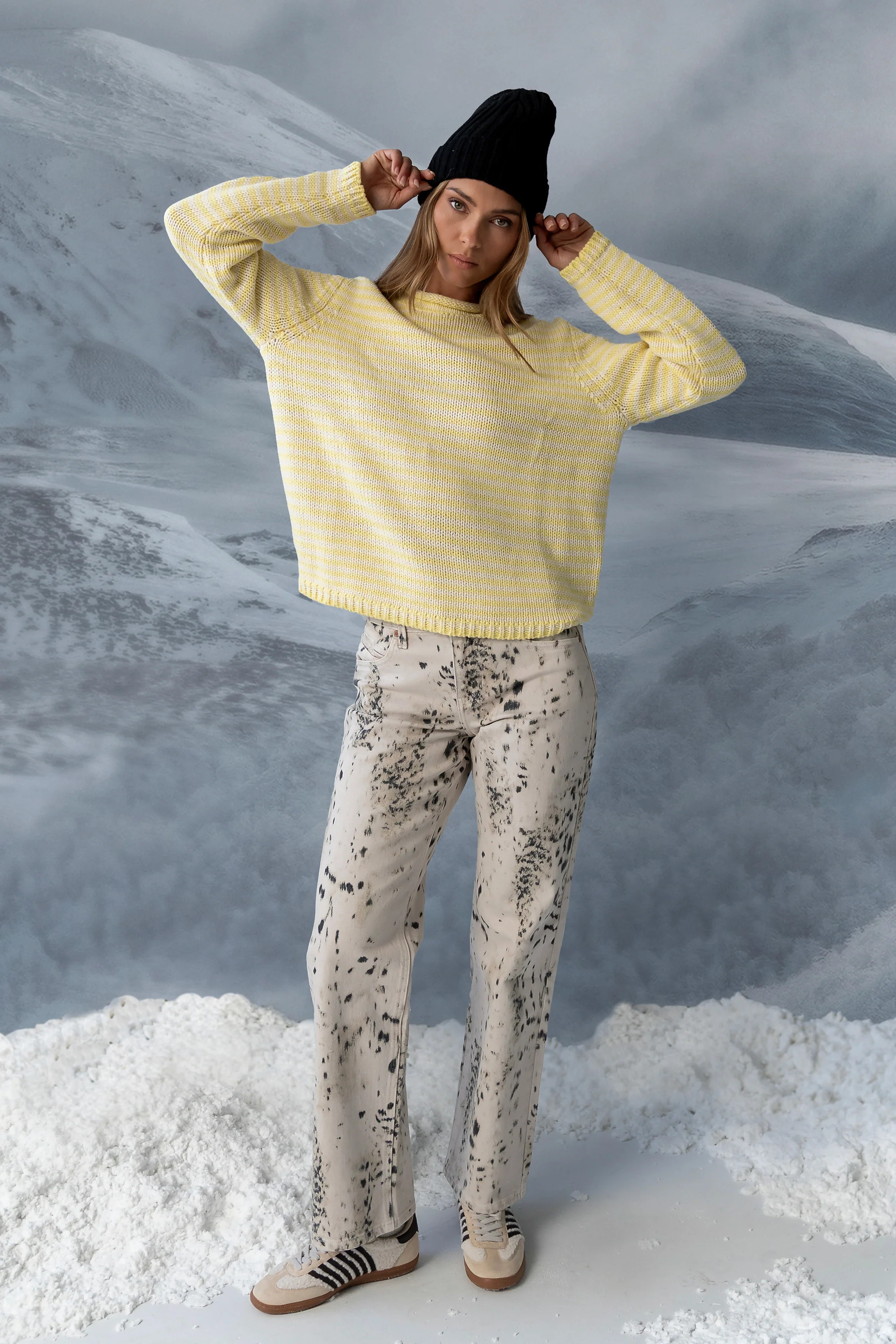 Jones Knit Sweater in Yellow | Böhme US