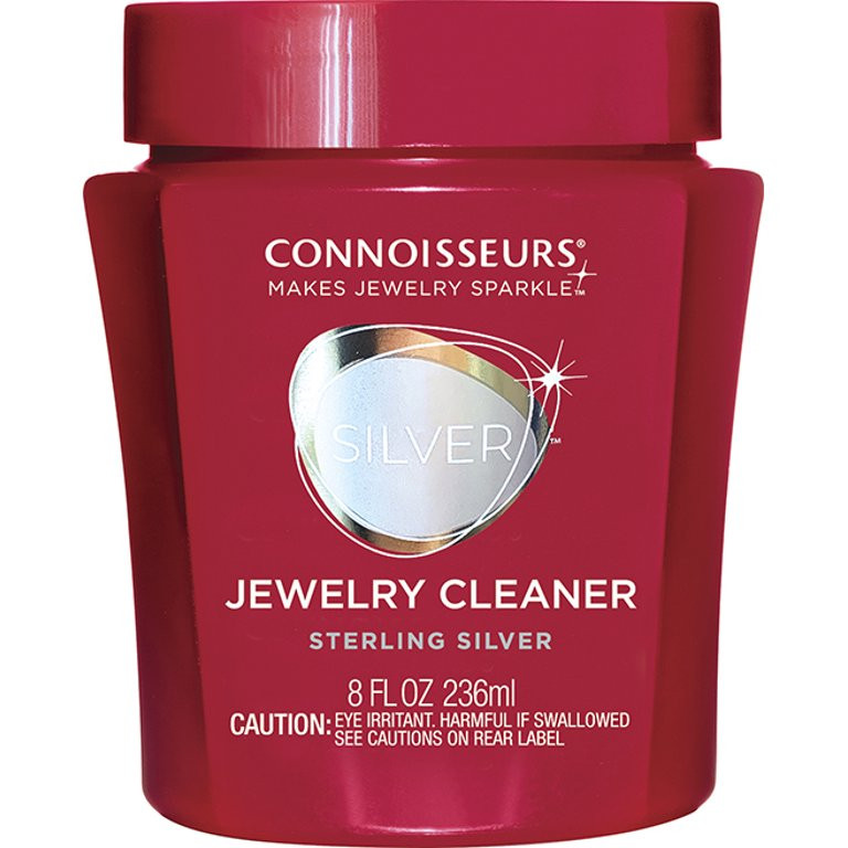 Connoisseurs Silver Jewelry Cleaner, Liquid Dip Jewelry Cleaner in Red Jar | Walmart (US)