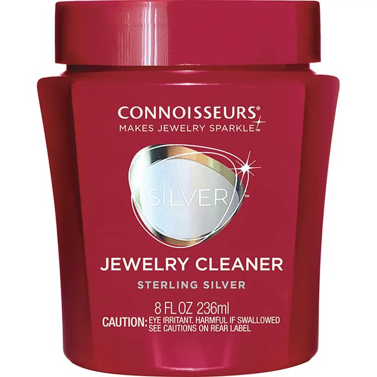Connoisseurs Silver Jewelry Cleaner, Liquid Dip Jewelry Cleaner in Red Jar | Walmart (US)