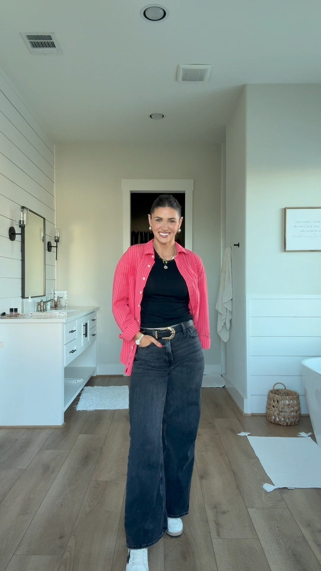 Loving this pop of color in the button down. I paired this button down with a basic color so that it pops! 

#LTKStyleTip #LTKFindsUnder50 #LTKWatchNow