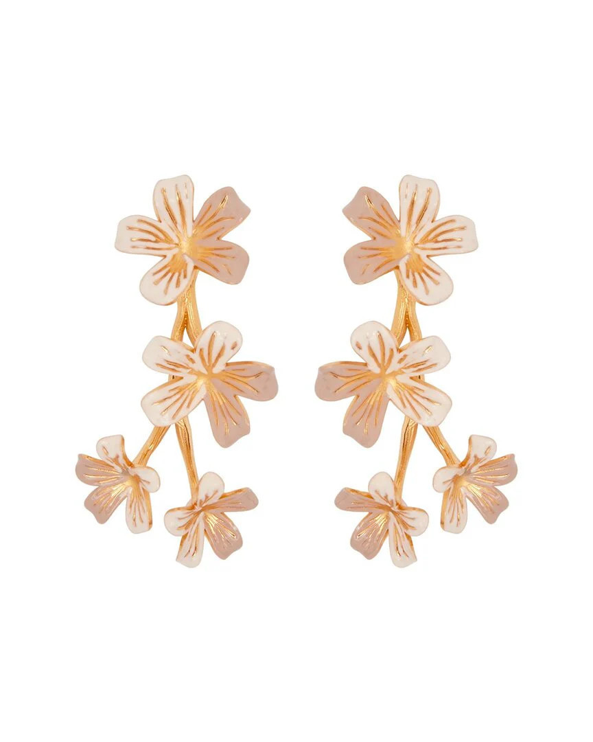 Oscar de la Renta Flowers On A Branch Earrings | Shop Simon