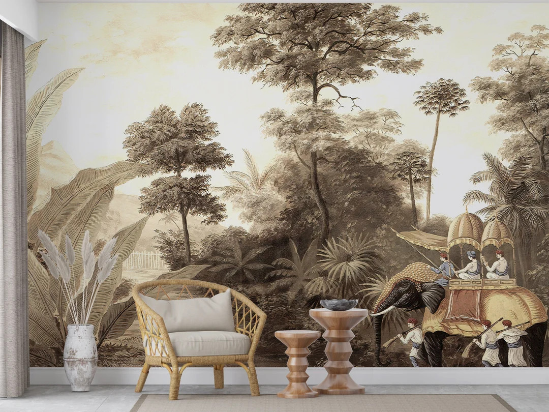 Early Morning View of India 3D Digital Quality Print Wallpaper Stylish Designs / Peel and Stick W... | Etsy (US)