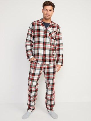 Matching Plaid Flannel Pajama Set for Men | Old Navy (US)