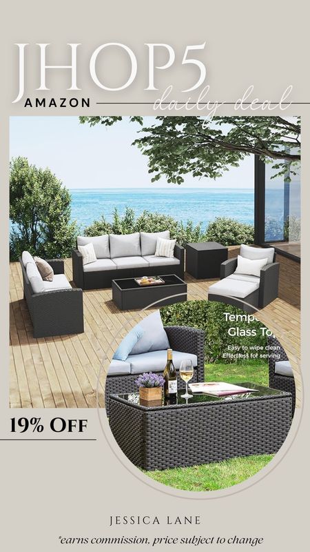 Amazon daily deal, save 19% on this four piece outdoor wicker  patio set. Outdoor furniture, patio furniture, wicker patio set, four piece patio set, Amazon home, Amazon patio set, Amazon deal 

#LTKSeasonal #LTKsalealert #LTKhome